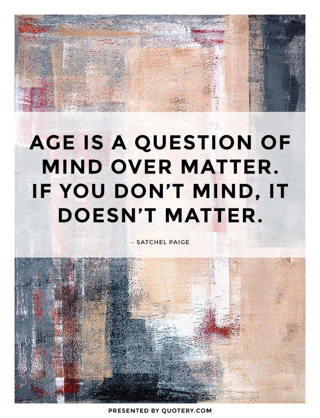 Does age matter? Time doesn't matter